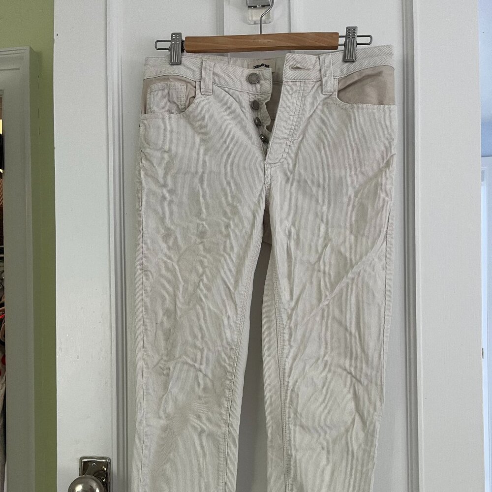 Zadig and Voltaire corduroy off white pants, Size XS.